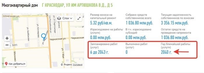 Как определить дату и сроки проведения капитального ремонта в доме по указанному адресу?