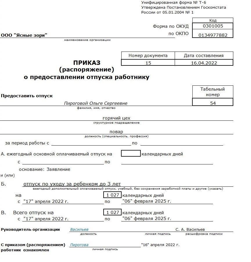 Льготы и документы для декретного отпуска по контракту GPH