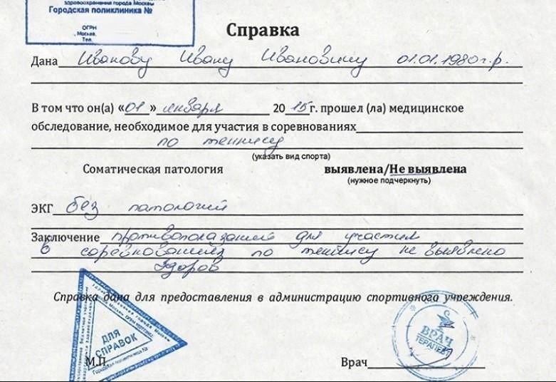 Медицинские справки
