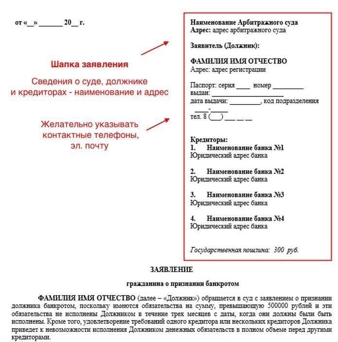 Необходимые документы для подачи заявления о банкротстве