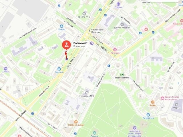 Зона ответственности военкомата г.о. Химки